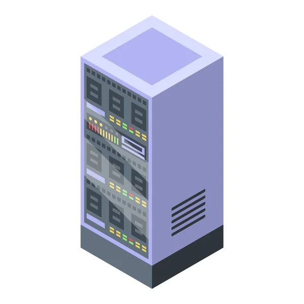 现代服务器衣柜图标，等距风格 — 图库矢量图片