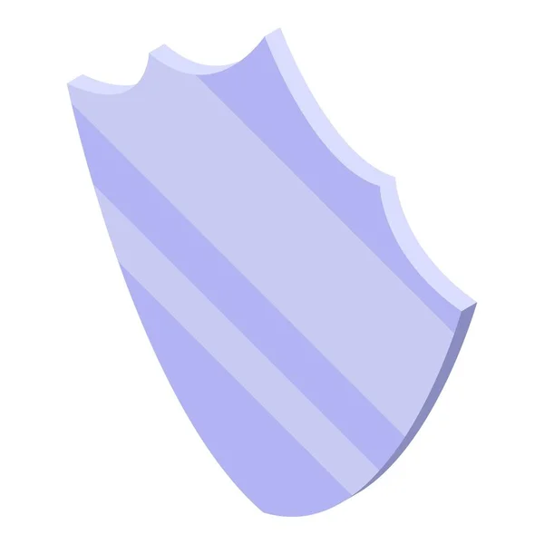 Ikone des Schutzglases, isometrischer Stil — Stockvektor