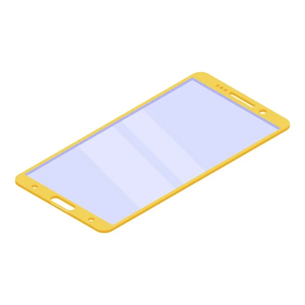 Smartphone beschermend glazen icoon, isometrische stijl — Stockvector