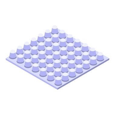 Ses geçirmez simge, izometrik biçim