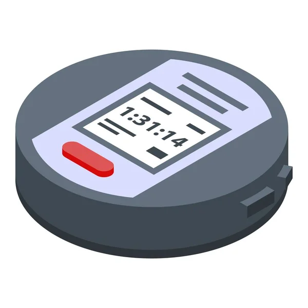 Running stopwatch icoon, isometrische stijl — Stockvector