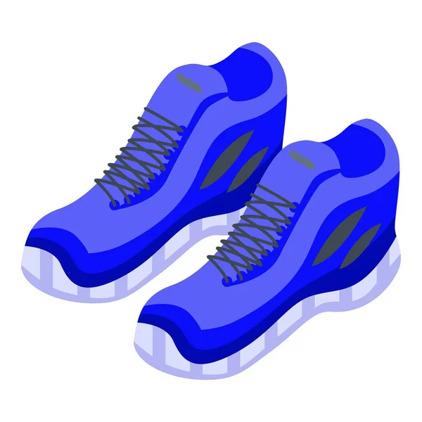 Running sport shoes icono, estilo isométrico — Vector de stock