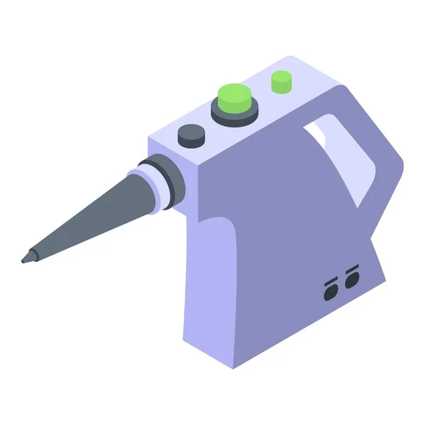 Icono limpiador de vapor de mano, estilo isométrico — Vector de stock