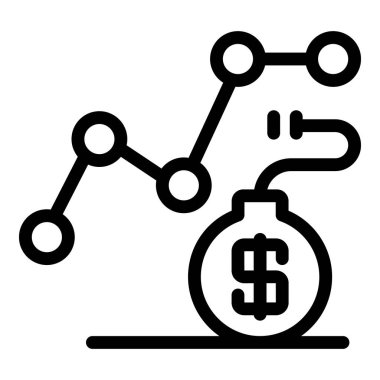 Finansal kriz bomba ikonu, ana hat biçimi