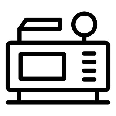 Dijital hava kompresörü simgesi, özet biçimi