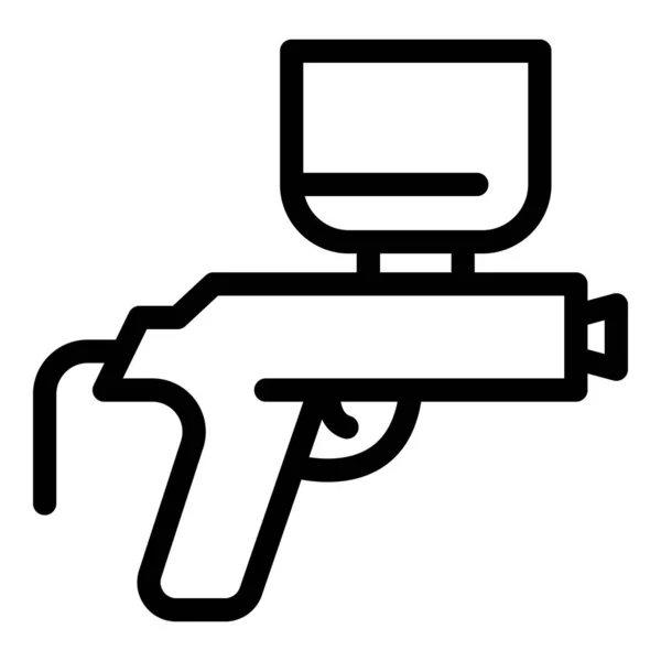 Icono de pistola de compresor de aire, estilo de esquema — Vector de stock
