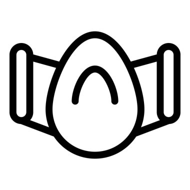 Yüz maskesi simgesi, özet biçimi