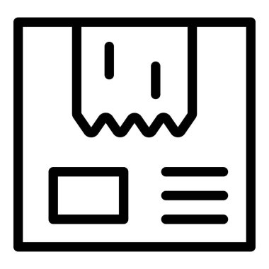 Paket simgesi üzerindeki yapıştırıcı bant, özet biçimi