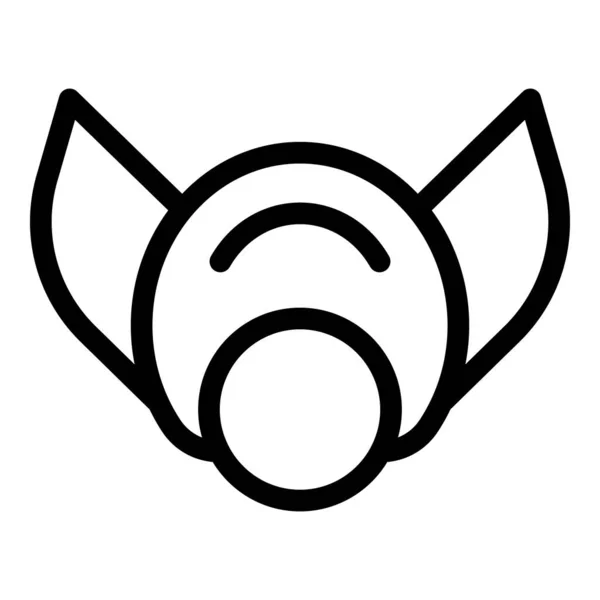 Icono de máscara médica moderna, estilo de esquema — Vector de stock