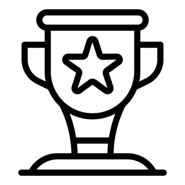 Koşan yıldız kupa simgesi, özet biçimi