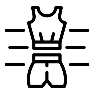 Çalışan giysi simgesi, özet biçimi