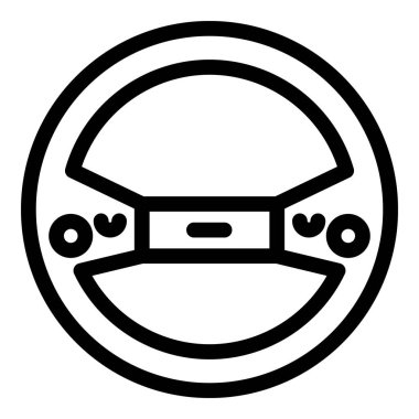 Otomobil direksiyon simgesi, özet biçimi