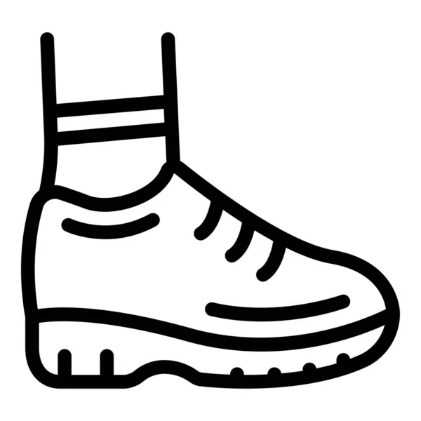Ícone de sapato em execução, estilo esboço — Vetor de Stock