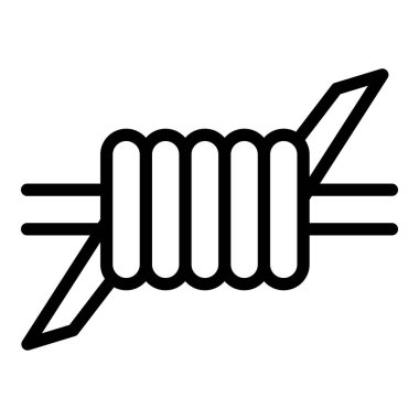 Dikenli tel simgesi, dış hat biçimi