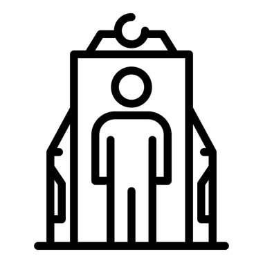 Göçmen denetim kapısı simgesi, taslak biçimi