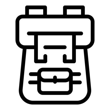 Yürüyüş sırt çantası simgesi, özet biçimi