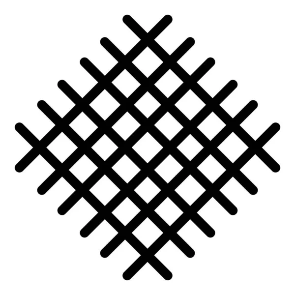 Icono de red de metal, estilo de contorno — Vector de stock