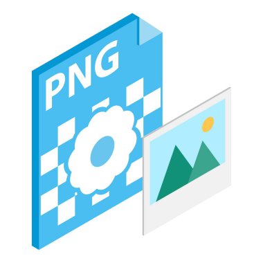 Png dosya simgesi, izometrik biçim