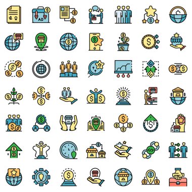 Bayilik simgeleri vektör düzlüğü