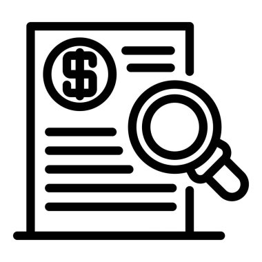 Tüccar para belgesi simgesi, özet biçimi