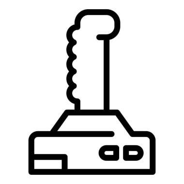 Uçak joystick simgesi, taslak biçimi