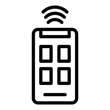 Akıllı telefon uzaktan kontrol simgesi, özet biçimi