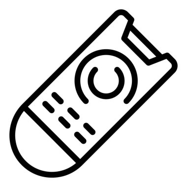 Çember uzaktan kontrol simgesi, dış hat biçimi