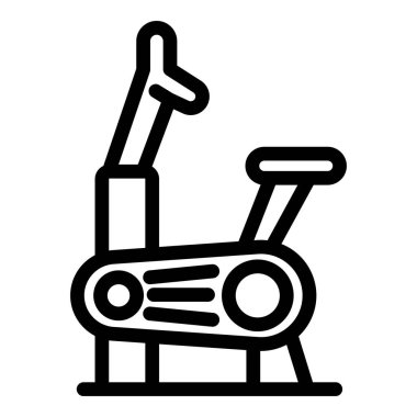 Spor egzersiz bisikleti simgesi, taslak biçimi