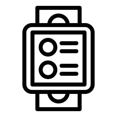 Antrenman smartwatch simgesi, özet biçimi