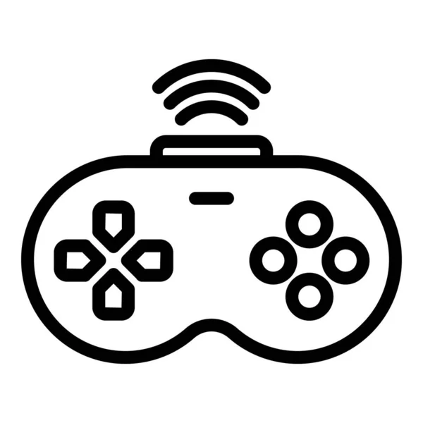 Joystick icono de control remoto, estilo de contorno — Archivo Imágenes Vectoriales