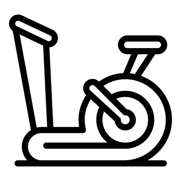 Ícone de bicicleta exercício de treino, estilo esboço —  Vetores de Stock