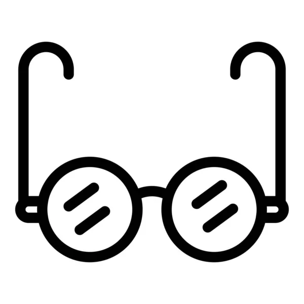 Edző szemüveg ikon, körvonalazott stílus — Stock Vector