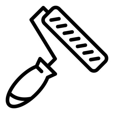 Boya duvarı silindiri simgesi, taslak biçimi