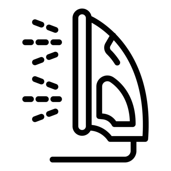 Icono de limpiador de vapor de hierro, estilo de esquema — Archivo Imágenes Vectoriales