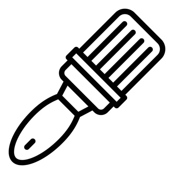 Ícone de escova de carpinteiro, estilo esboço — Vetor de Stock