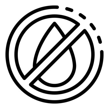 Su sindirim simgesi yok, taslak biçimi