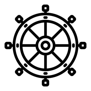 Donanma tekeri simgesi, taslak biçimi