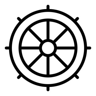 Gemi tekeri simgesi, taslak biçimi