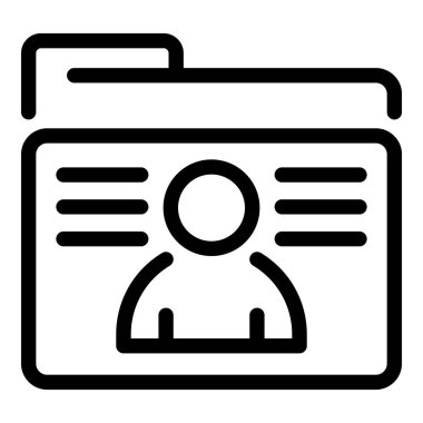 Gizli kişisel veri dizini simgesi, özet biçimi