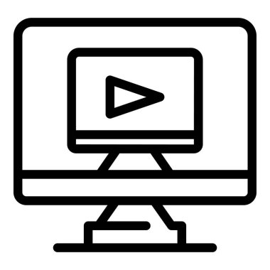 Pc video uzaktan erişim simgesi, özet biçimi