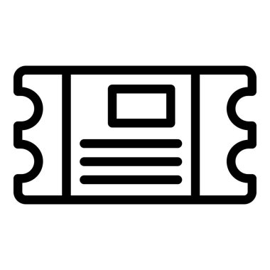 Eski otobüs bileti simgesi, özet biçimi