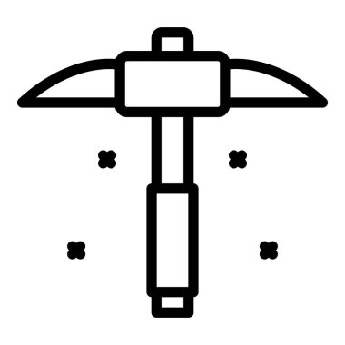 El seçimi balta simgesi, dış hat biçimi