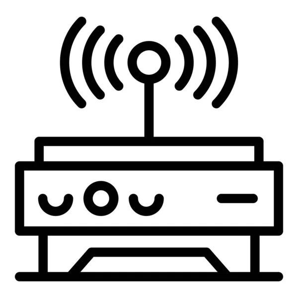 Wifi fjärrkontroll ikon, skissera stil — Stock vektor