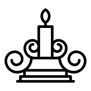 Demirci mum tezgahı simgesi, taslak biçimi