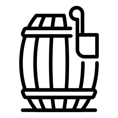 Demirci ahşap varil ikonu, taslak biçimi