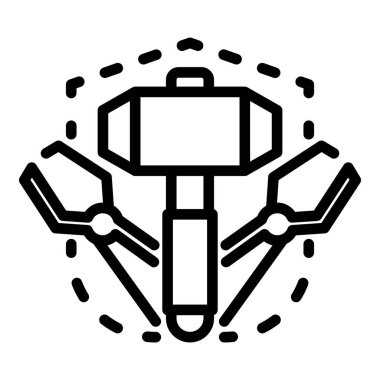 Demirci araçları simgesi, özet biçimi