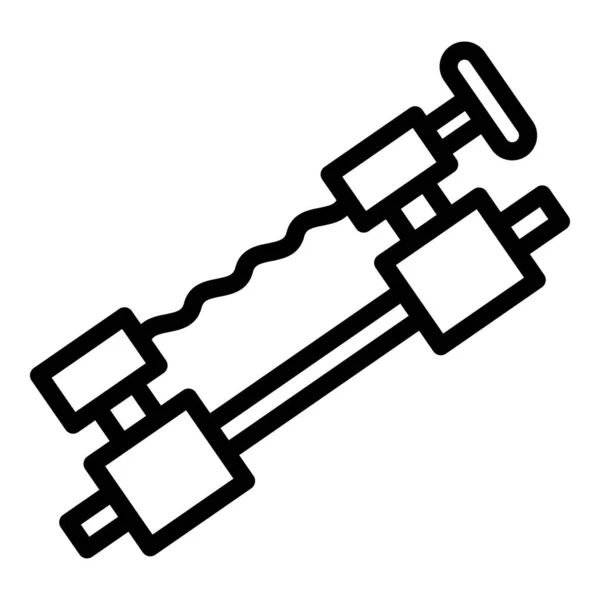 Icône de l'outil en acier forgeron, style contour — Image vectorielle