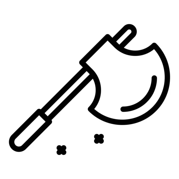 Иконка с топором кузнеца, стиль наброска — стоковый вектор