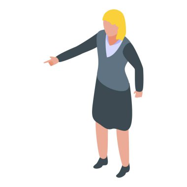 Kadın buluş simgesi, izometrik biçim