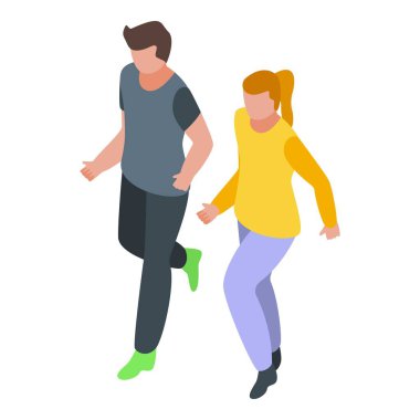 Kişisel antrenör simgesi, izometrik biçim